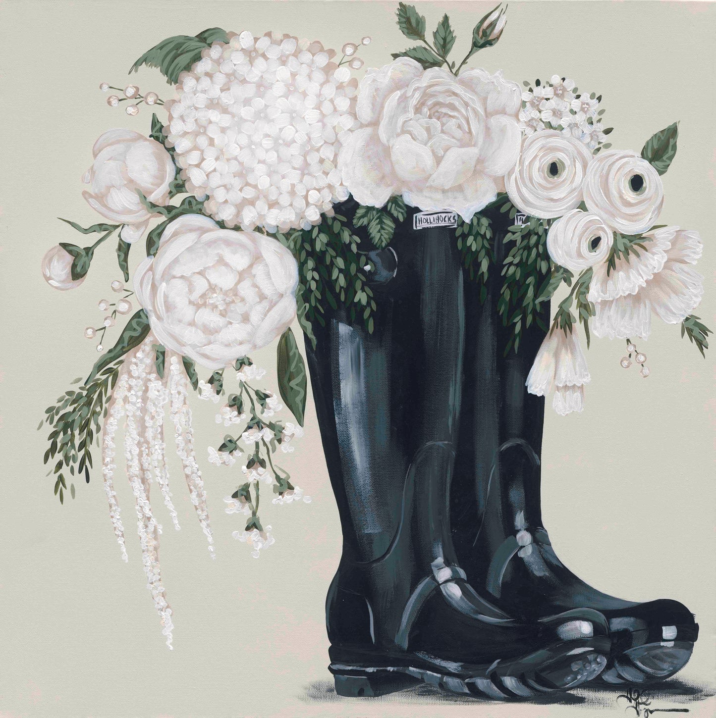 Flowers & Black Boots Digital Download