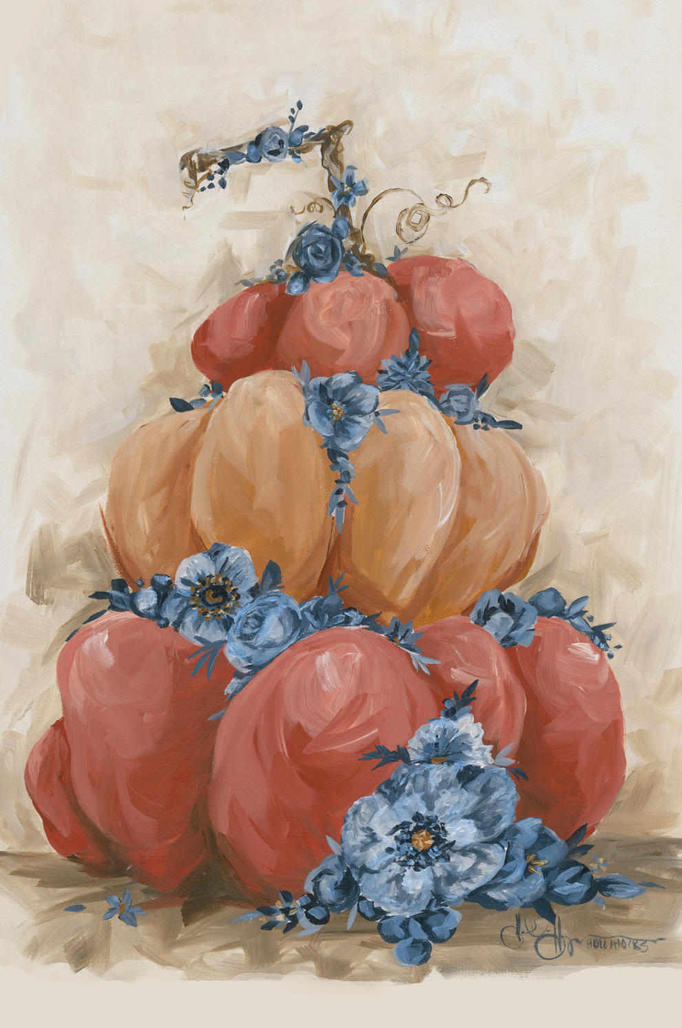 Pumpkins & Flowers Digital Download