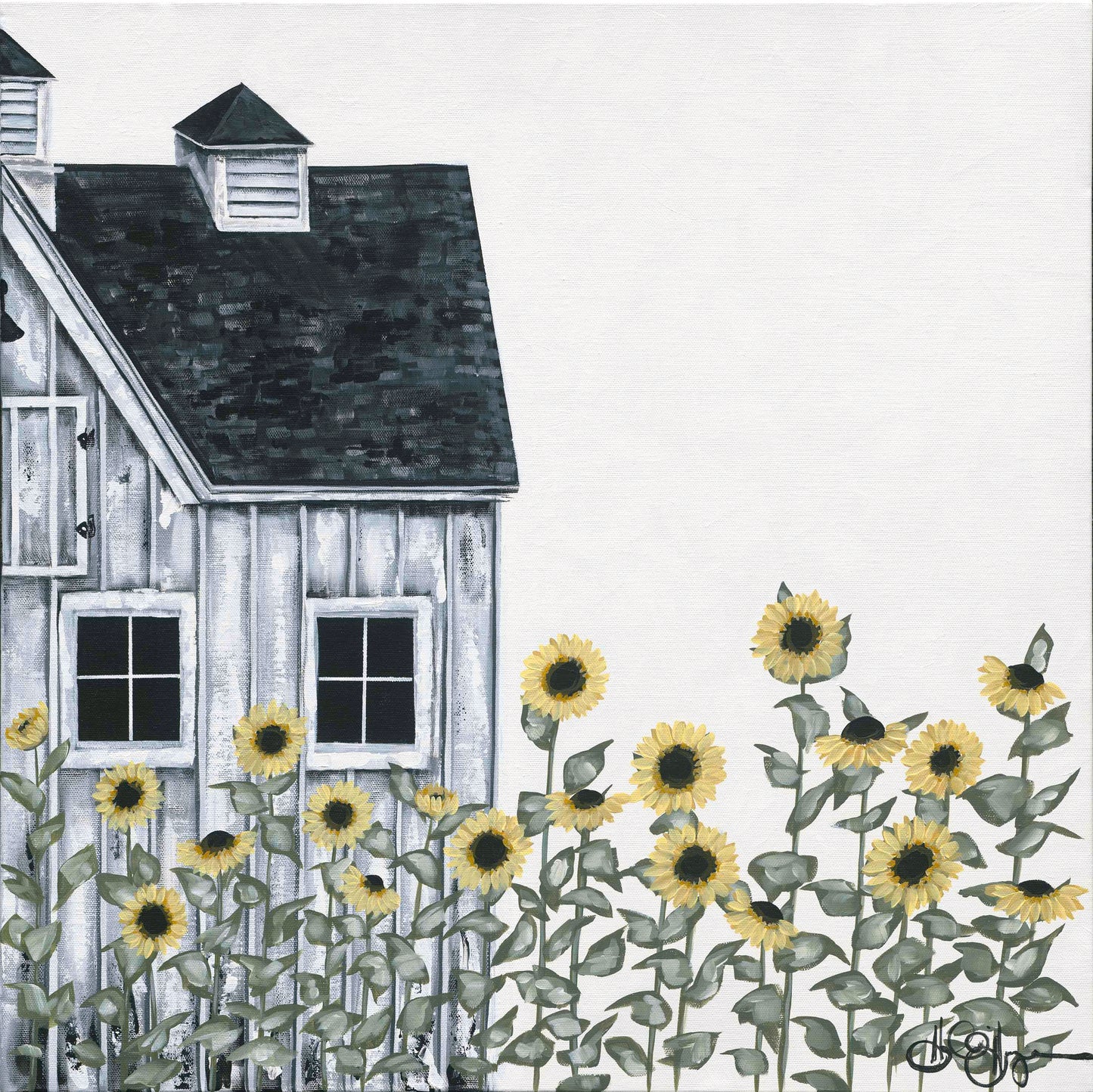 Sunflower Cottage Right Digital Download