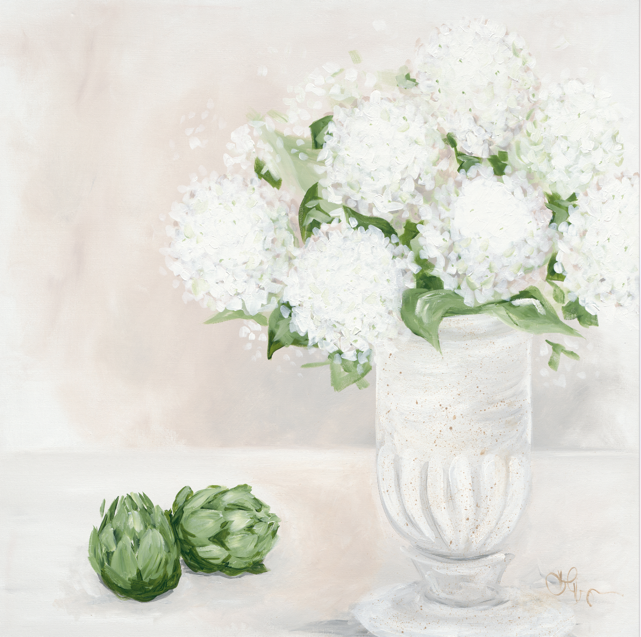 Hydrangeas & Artichokes