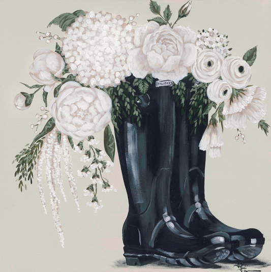 Flowers and Black Boots