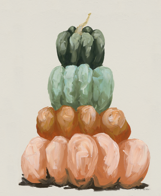 Four Pumpkin Stack Vertical