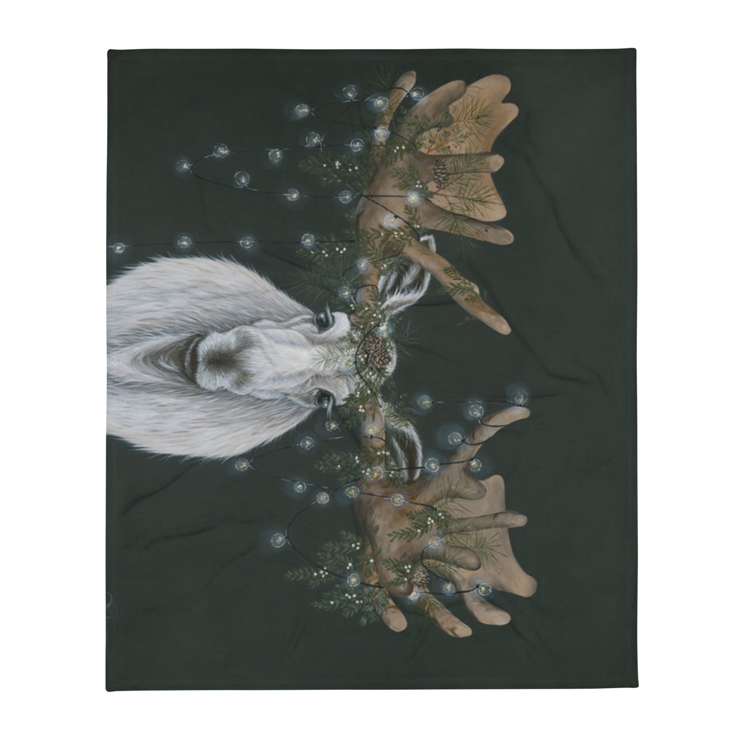 50x60 Berry Christmoose Throw Blanket