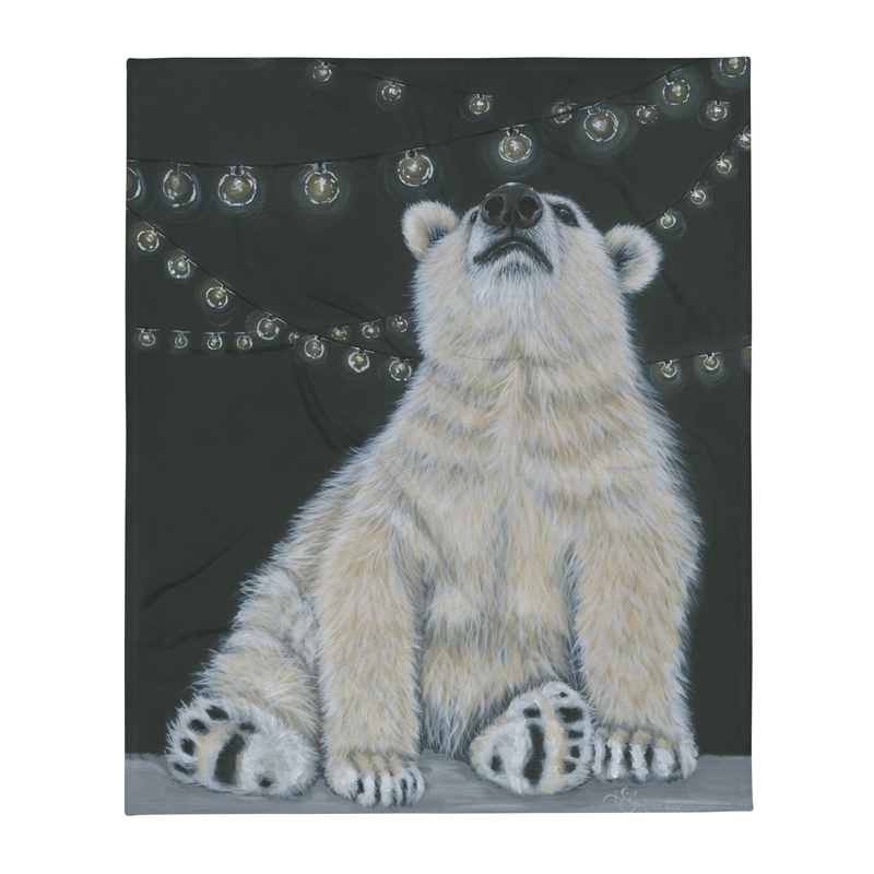 50x60 Polar Bear Throw Blanket