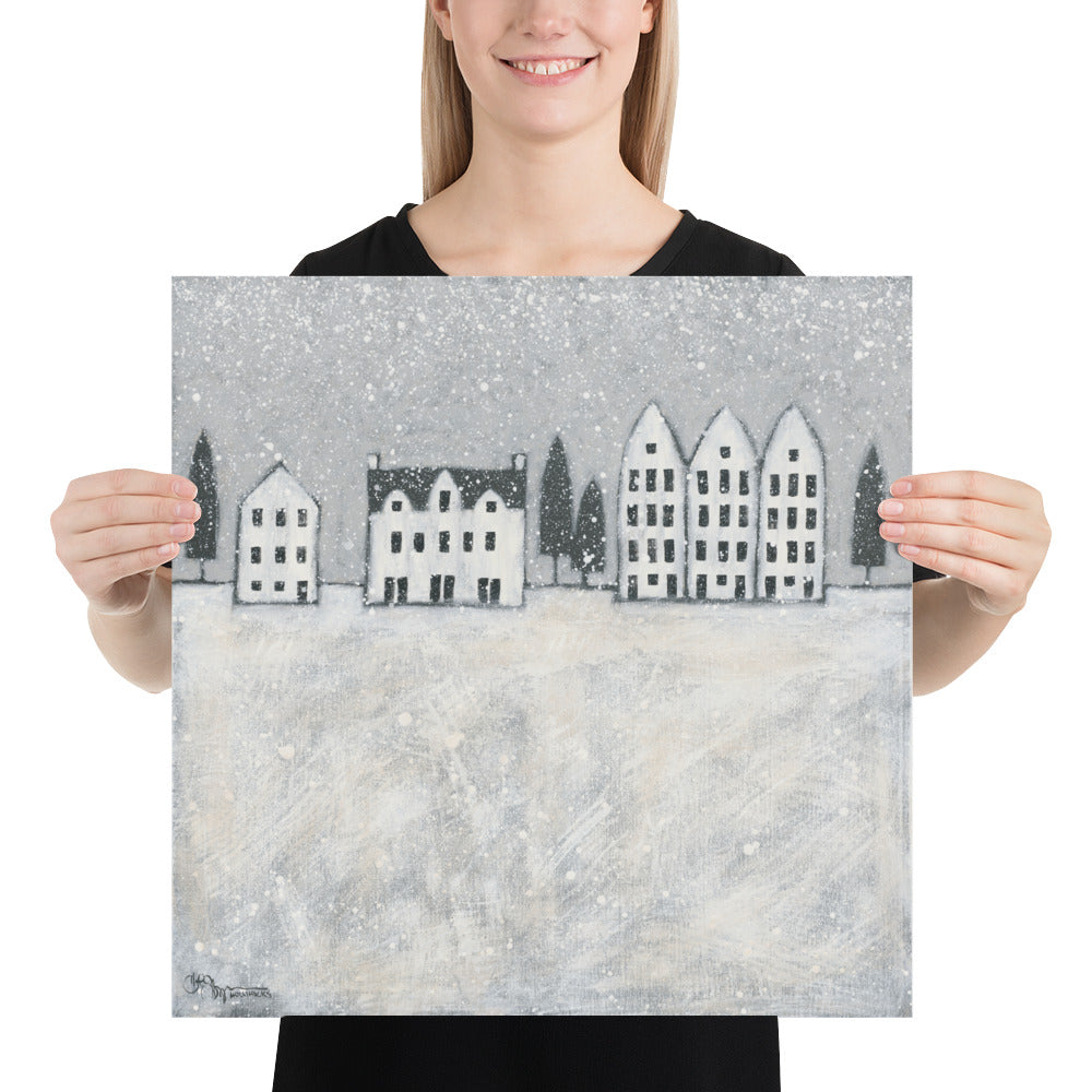 Folk Art Winter City