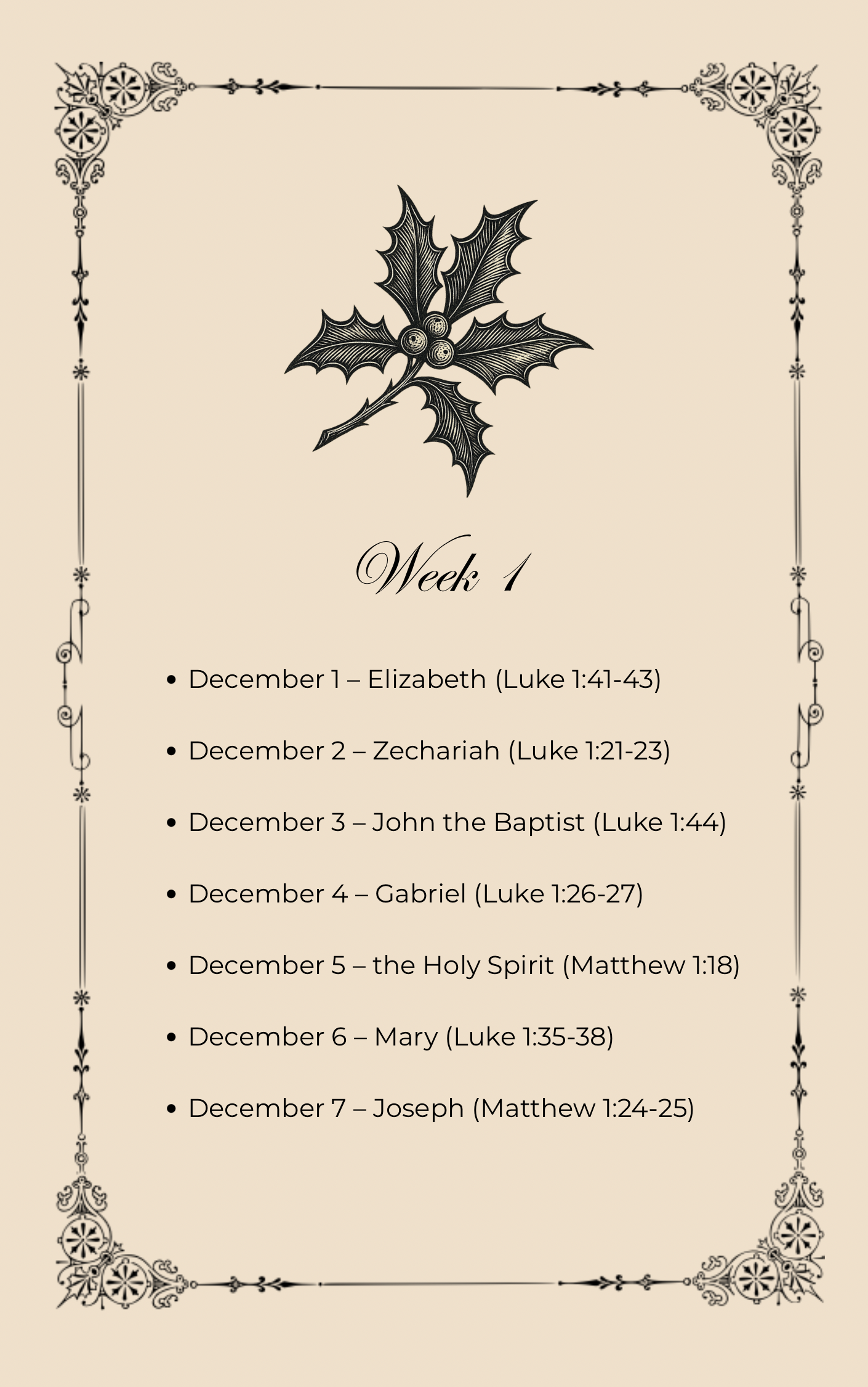 The Passages and Prophecies of Christmas Advent Devotional WEEK 1