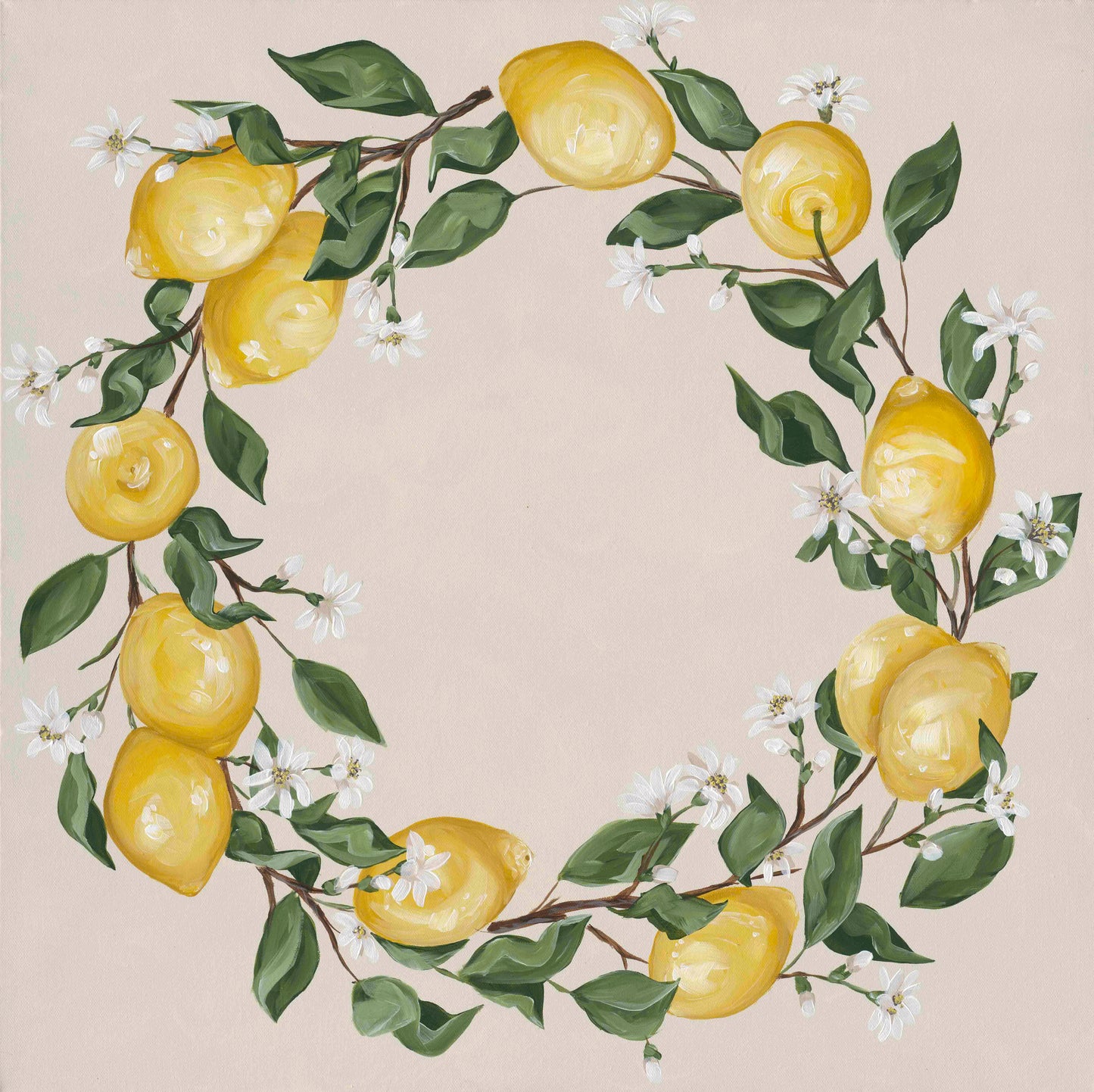 Lemon Wreath Digital Download