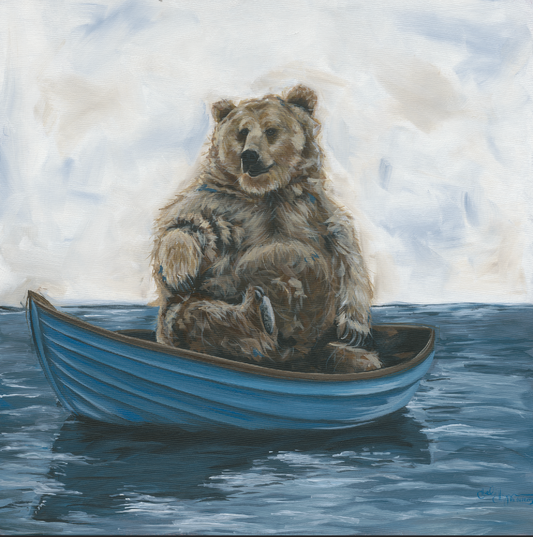 Bear At Sea