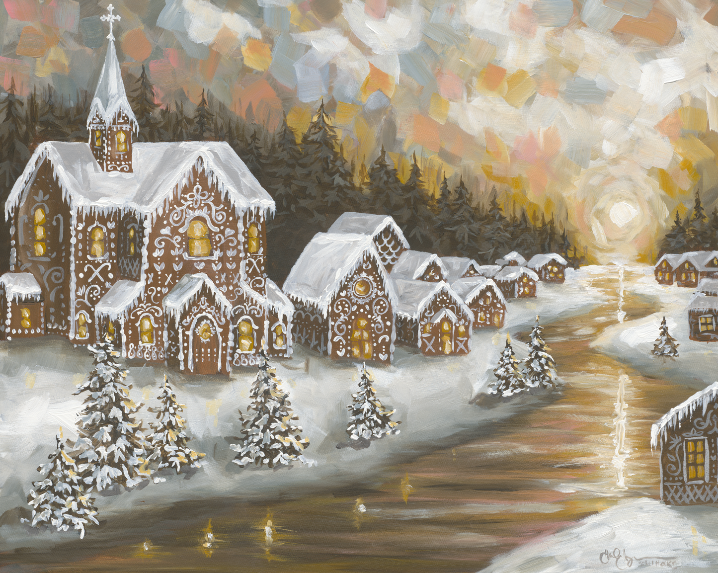 Gingerbread Village Digital Download