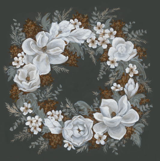 Magnolia Wreath Digital Download