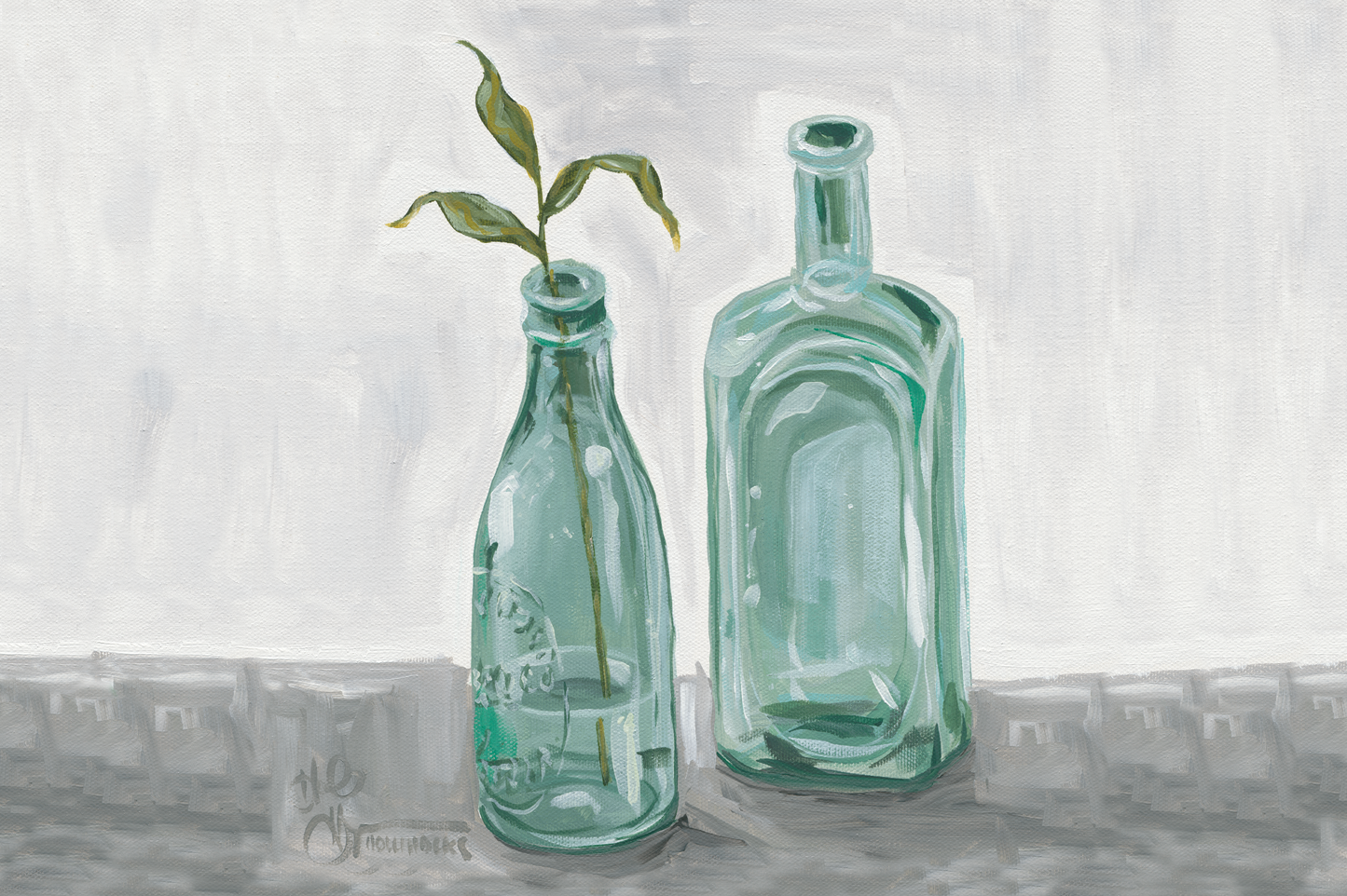 Glass Bottles Digital Download