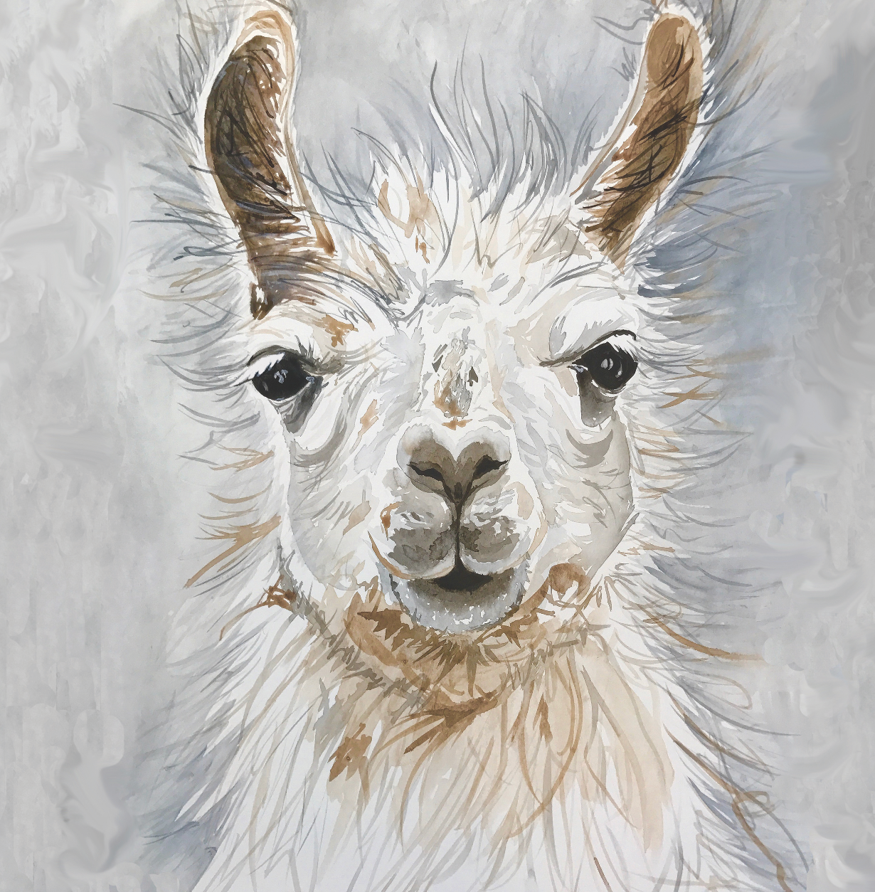 White Llama Digital Download