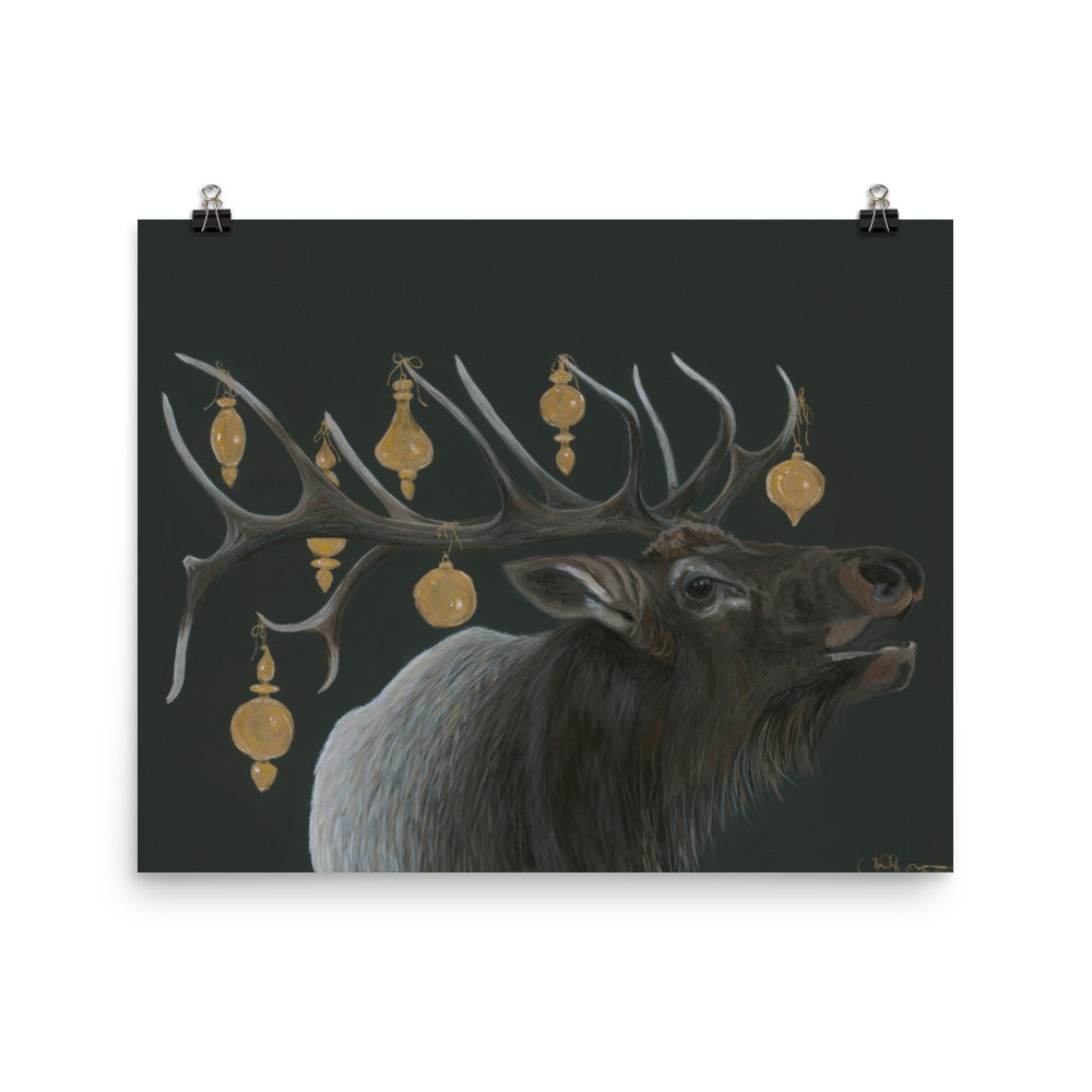 Elk & Ornaments